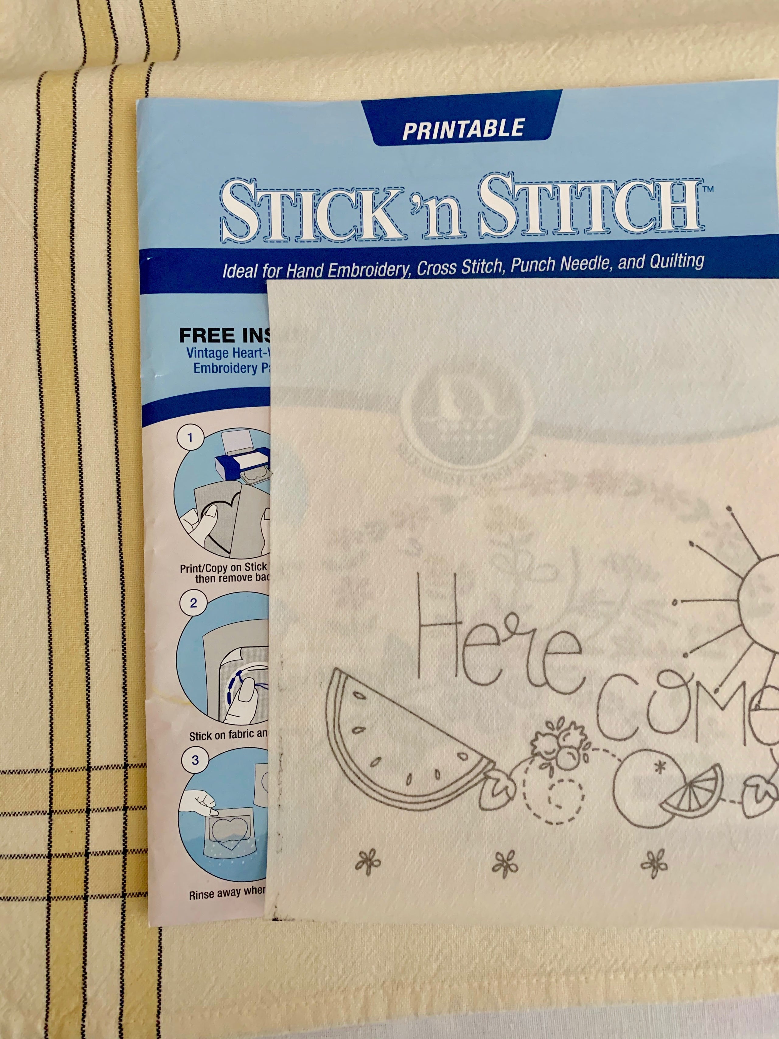 Sulky® Stick 'N Stitch™ Printable 8-1/2 x 11 Sheets - 12 per pack.